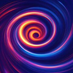 Poster - Abstract Light Trail Swirl with Vibrant Colors and Dynamic Motion for Modern Backgrounds