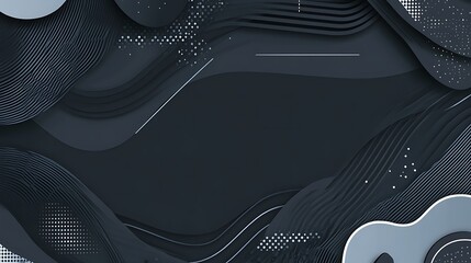 Dark abstract waves, background design (1)