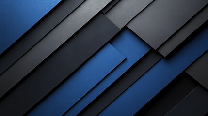 Wall Mural - Abstract minimalist wallpaper with minimalistic rectangles and lines on Blue background. Featuring white space in the center for text, ideal for design templates and modern banners.