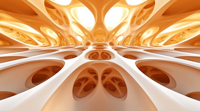 Abstract Architectural Organic Structure Design
