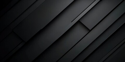 Aufkleber - 3d black diamond pattern abstract wallpaper on dark background, Digital black textured graphics poster background