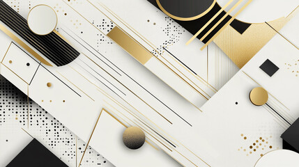 Fototapete - Modern business presentation template with clean design pattern, Geometric shapes converge in mesmerizing background, Abstract design for brochures, flyers, magazine, business card, banner.