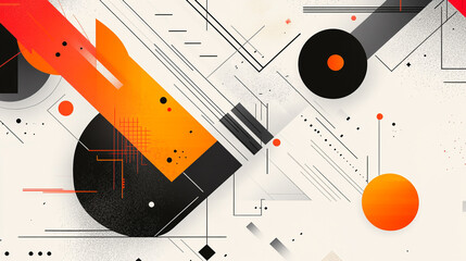Fototapete - Modern business presentation template with clean design pattern, Geometric shapes converge in mesmerizing background, Abstract design for brochures, flyers, magazine, business card, banner.