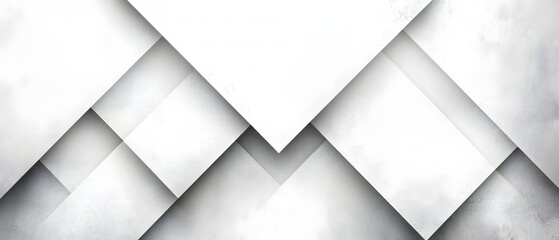 Aufkleber - Abstract White Geometric Composition with Subtle Texture and Modern Minimalist Style