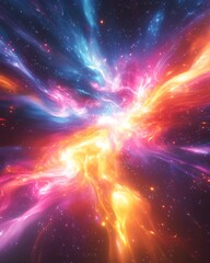 abstract cosmic glow patterns background. featuring cosmic glow patterns and bright colors. emphasiz