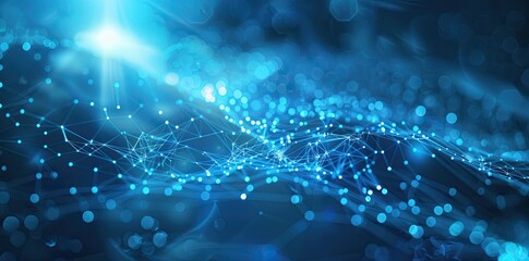 Abstract background with glowing connections