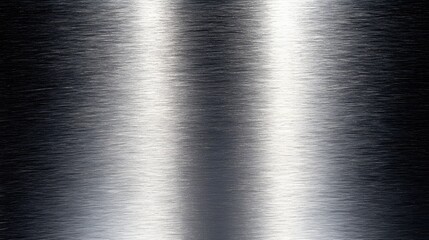 Poster - Polished Metal Surface with Horizontal Grain and Subtle Light Gradient for Industrial Design