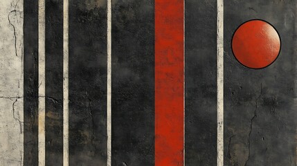 Wall Mural - Abstract red circle lines texture