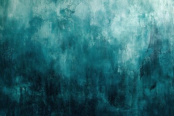 Poster - Textured Turquoise Backdrop with Subtle Gradient and Brushstrokes for Artistic Projects