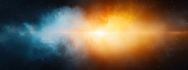 Wall Mural - Spectacular Cosmic Scene with Colorful Nebulae and Stars