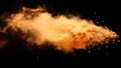 © Anugrah - Orange dust explosion, black background