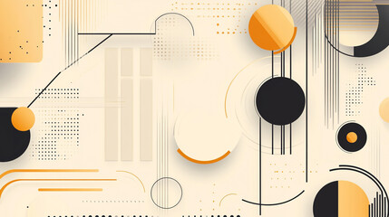 Fototapete - Luxury background with golden frames minimalistic elegant, An intricate geometric crystal-like pattern with abstract background design, Modern Futuristic technology concept.