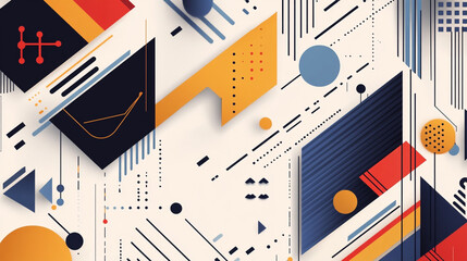 Fototapete - Luxury background with golden frames minimalistic elegant, An intricate geometric crystal-like pattern with abstract background design, Modern Futuristic technology concept.