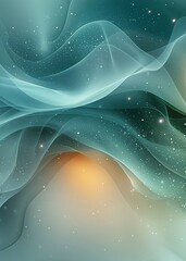 Poster - Colorful abstract background with waves of vibrant color