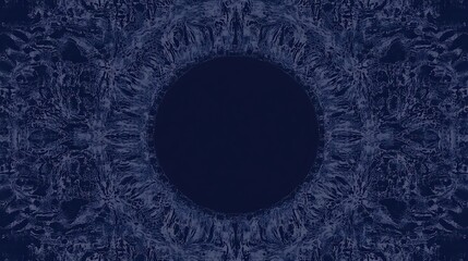 Wall Mural - Dark blue abstract circle frame