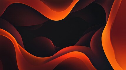 Wall Mural - Curved Lines on a Dark Brown Background