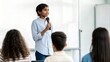 © Htet Wai Phyo - Indian Student Practicing Public Speaking – A student standing confidently, practicing speech delivery skills.