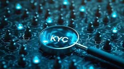 Poster - A magnifying glass highlights 