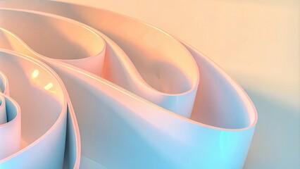 Poster - abstract fluid 3d renders iridescent modern retro futuristic dynamic wave in motion. ideal for backg