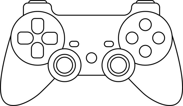 Games icon. Gamepad new concept. Black and white game controller symbol trendy flat and simple style icon for web site design, logo, app, game UI isolated on white background