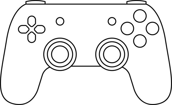 Games icon. Gamepad new concept. Black and white game controller symbol trendy flat and simple style icon for web site design, logo, app, game UI isolated on white background