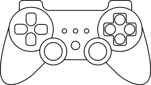 Games icon. Gamepad new concept. Black and white game controller symbol trendy flat and simple style icon for web site design, logo, app, game UI isolated on white background