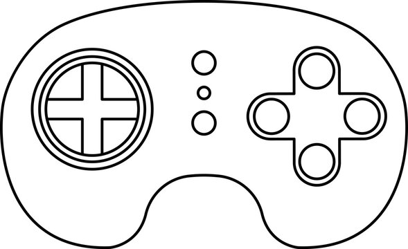 Games icon. Gamepad new concept. Black and white game controller symbol trendy flat and simple style icon for web site design, logo, app, game UI isolated on white background