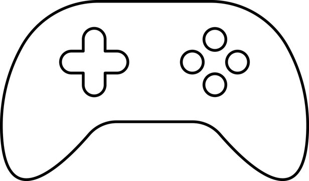 Games icon. Gamepad new concept. Black and white game controller symbol trendy flat and simple style icon for web site design, logo, app, game UI isolated on white background