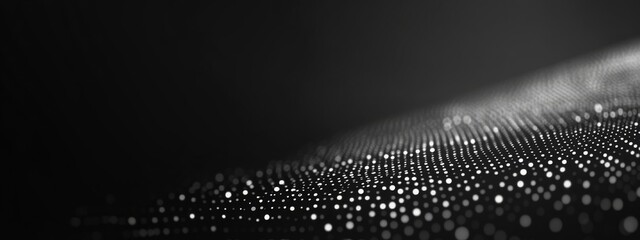 Aufkleber - Abstract dark dotted pattern wallpaper with copy space. Minimalist design template with white center text area. Ideal for banners.