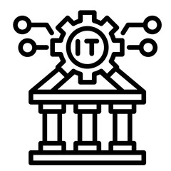 Canvas Print - It Governance Icon