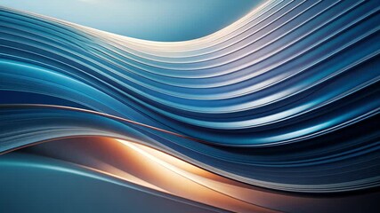 Poster - Flowing currents of light and color create a mesmerizing atmosphere in an artistic representation of movement. Generative AI