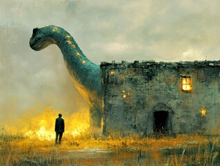 Wall Mural - Dino's Abandoned Home