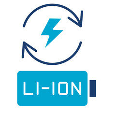 Wall Mural - Lithium Ion Icon