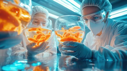 Poster - Scientists Conducting Experimental Research in Laboratory