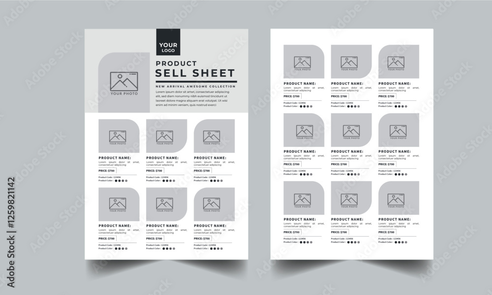 stock-vektorgrafik-product-line-sheet-template-wholesale-template