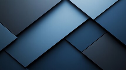 Wall Mural - Abstract minimalist wallpaper with repetitive geometric patterns and shapes on Blue background. Featuring white space in the center for text, ideal for design templates and modern banners.