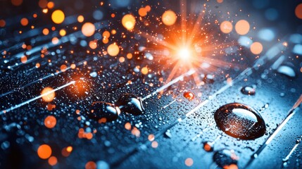Poster - Radiant Burst of Colorful Bokeh Lights   Festive and Magical Lighting Effect