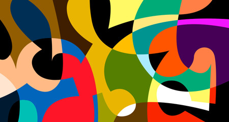 Aufkleber - Vector colorful abstract psychedelic liquid and fluid background pattern	
