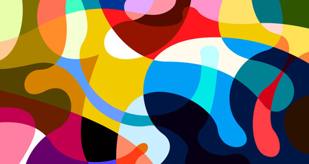 Aufkleber - Vector colorful abstract psychedelic liquid and fluid background pattern	
