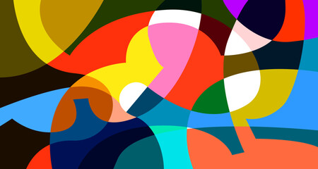 Aufkleber - Vector colorful abstract psychedelic liquid and fluid background pattern	
