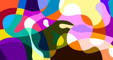 Aufkleber - Vector colorful abstract psychedelic liquid and fluid background pattern	
