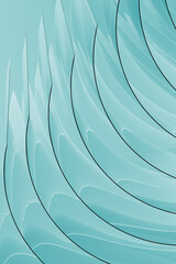 Poster - geometric modern abstract tender background, pattern - thin curved lines of glass, reflection, soft 