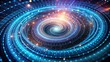 © Kitiphong - Digital data swirling in a mesmerizing spiral , background, data visualization