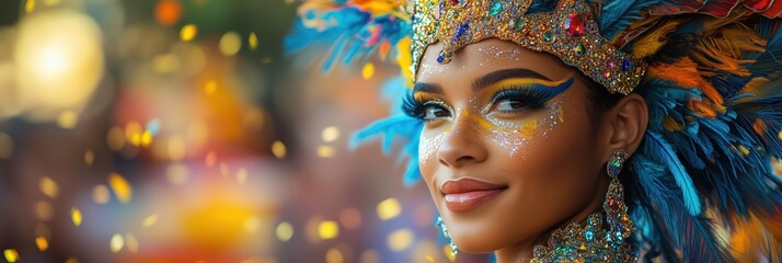 Vibrant celebration at rio carnival parade