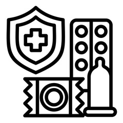 Wall Mural - Safe Practices Icon