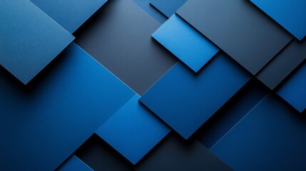 Wall Mural - Abstract minimalist wallpaper with subtle geometric elements on Blue background. Featuring white space in the center for text, ideal for design templates and modern banners.