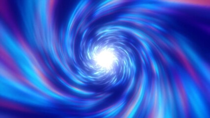 Poster - A mesmerizing blue vortex spiral, radiating energy with a glowing white center, evoking a sci-fi wormhole effect background, video in high quality 4k, motion design