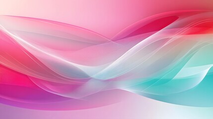 Wall Mural - Abstract colorful background with flowing lines and gradient hues