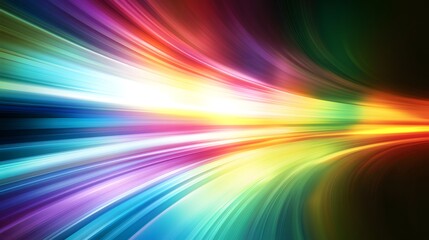 Wall Mural - Dynamic abstract background with vibrant light trails and colors