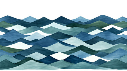 Poster - Dynamic ocean waves artwork coastal region digital painting abstract environment aerial view serenity concept